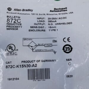 872C-K15N30-A2 ALLEN BRADLEY}