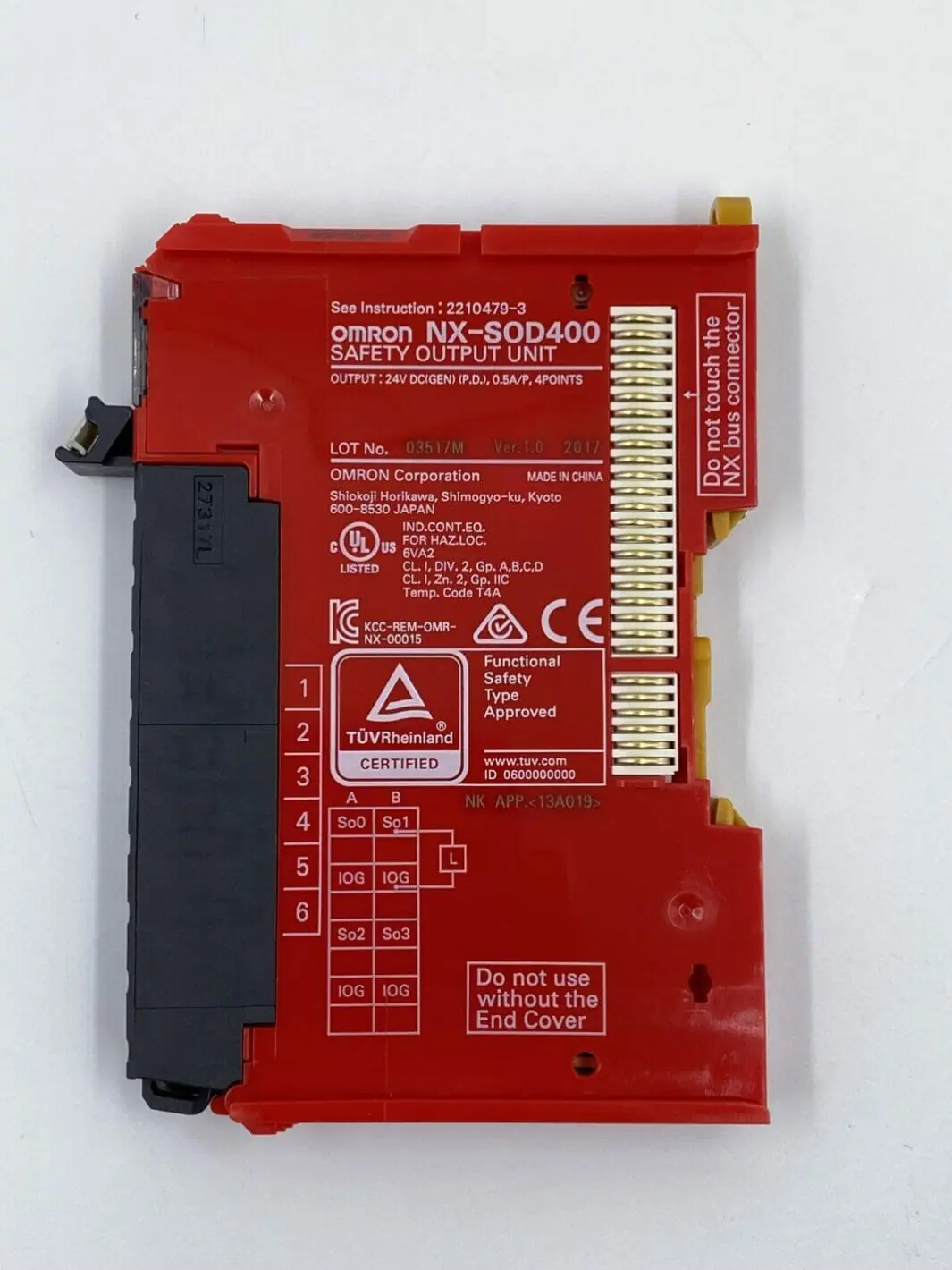 OMRON NX-SOD400安全出力ユニットPing SOD400 Omron NX-SOD400 IO 