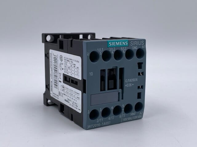 Siemens Schütz 3RT2016-2AK61 – 4 KW / 400 V, 1S, 110V AC, Federzuganschluss