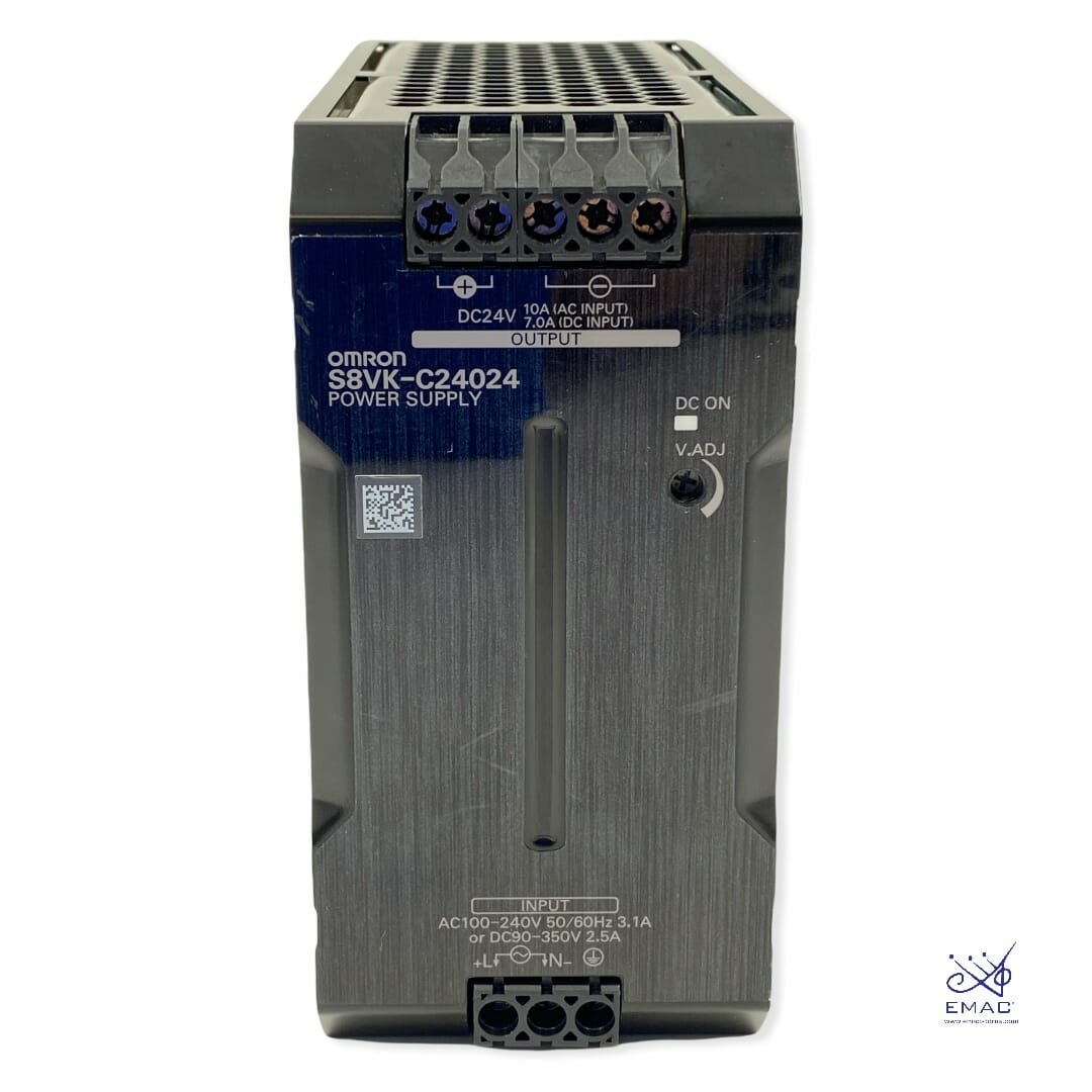 thumbnail image 2 of OMRON S8VK-C24024 Single Phase Power Supply – 240W, 24V, Universal I/O, New 2 of 5